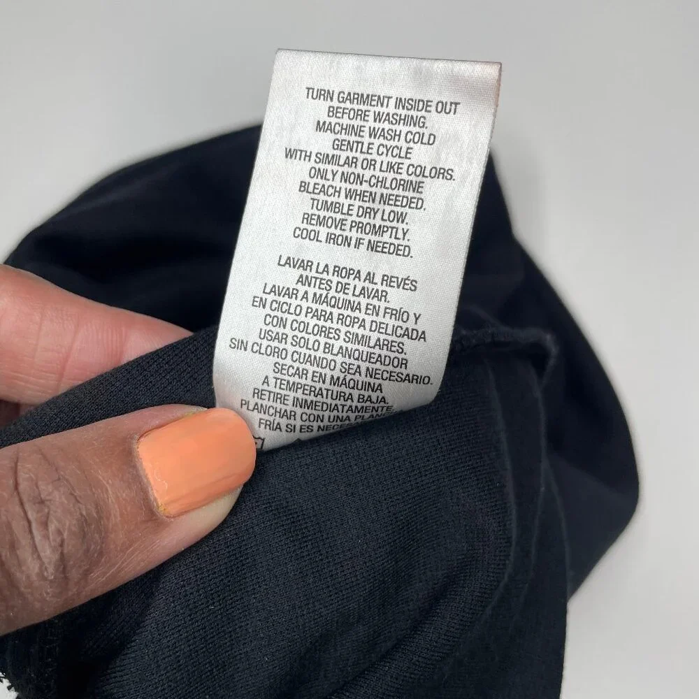 Metaphor Size 6 Black Asymmetrical Wrap Skirt | Minimalist Workwear